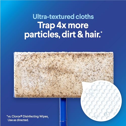 Clorox Scentiva Disinfecting Wet Mop Pad, Disposable Mop Heads, Coconut and Waterlily, 2 Packs, 24 Wet Refills Per Pack (Package May Vary)