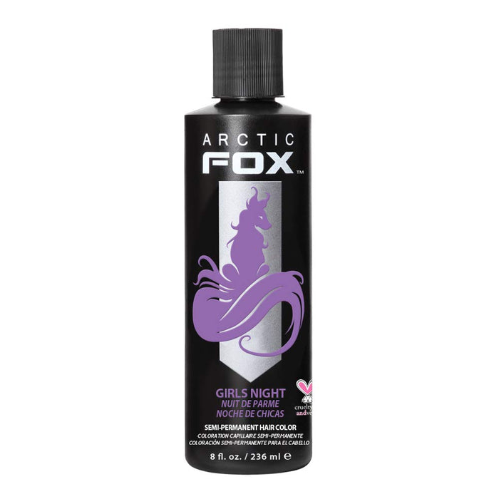 ARCTIC FOX Vegan and Cruelty-Free Semi-Permanent Hair Color Dye (8 Fl Oz, GIRLS NIGHT)