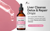 Liver Cleanse Detox & Repair Drops with Milk Thistle Extract, Dandelion Root Extract & Artichoke Extract. A Liver Support & Liver Health Formula. A Colon Cleanser and Liver Detox Supplement