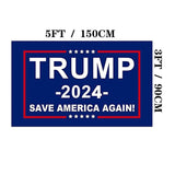 Jayus Trump 2024 Save America Again Flag 3x5 Double Sided 3Ply Donald Trump Won Flag Banner for 2024 President with 2 Brass Grommets