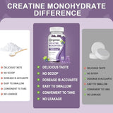 Generic Creatine Monohydrate Gummies, Delicious Grape Flavored for Men & Women, Enhanced with Collagen & BCAA, Easy-to-Swallow Chews for Muscle Strength, Energy Boost, Pre-Workout Supplement(2 Pack)