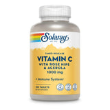 SOLARAY Vitamin C w/Rose HIPS & Acerola | 1000mg | Two-Stage Timed-Release Healthy Immune Function, Skin, Hair & Nails Support | Non-GMO | 250ct