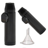 VOVCIG Snuff Bottle 2Pack,Portable Sniff Bullet,Snuff Bullet,With funnel(5.3 * 1.5cm,Black)