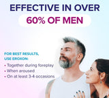 EROXON StimGel Treatment Gel for Erectile Dysfunction - Helps You Get an Erection Within 10 Minutes - Compatible with Latex Condoms and Lubricants - 4 Single Dose Tubes
