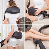 Snailax Cordless Massager - Shiatsu Neck and Shoulder Massager with Heat, Portable, Lumbar, Foot Electric Massage Pillow