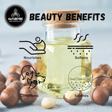 Naturevibe Botanicals Macadamia Nut Oil 32 Ounces Cold Pressed | 100% Pure & Natural | Great for Hair & Skin | Body Oil (946 ml)