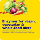 Enzymedica VeggieGest, Digestive Enzymes for Vegan, Vegetarian and Raw Diets, Prevents Gas and Bloating, 60 Count - Standard