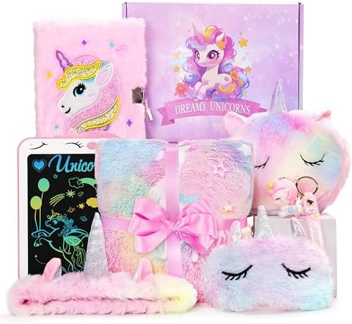 Jenria Unicorn Gifts for Girls, Girls Toys Age 6-8, Easter Gifts Birthday Gifts for Girls Age 3 4 5 6 7 8 Years Old Girl Birthday Gift Ideas, Unicorn Toys, for Daughter, Niece
