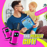 Kids Walkie Talkies Toys for Girls: comedyfun Mini Robots Walkies Talkies 2 Pack Halloween Christmas Birthday Gifts for 3 4 5 6-8 Year Old Girls Toys for 4 5 6 7 8-10 Year Old Camping Outdoor Game