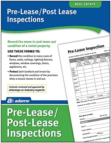 Adams Pre-Lease and Post-Lease Inspections, Forms and Instructions (LF603)