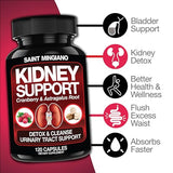 Kidney Support Cleanse Detox & Repair -120 Capsules - Cranberry & Astragalus Root Pills for Women and Men | High Strength Liver Cleanse Detox Supporting Urinary Tract Health & Bladder Health