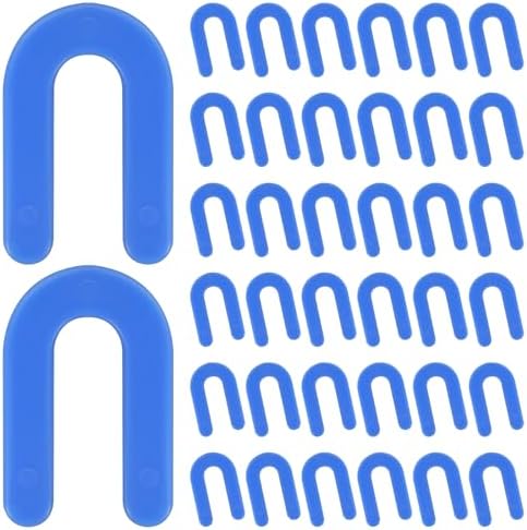 DGSL Tile Leveling System Tile Spacers 1/16 Inch, 300 pieces Horseshoe Shim U Shape Plastic Tile Leveling Clips for Various Types of Tile Leveling