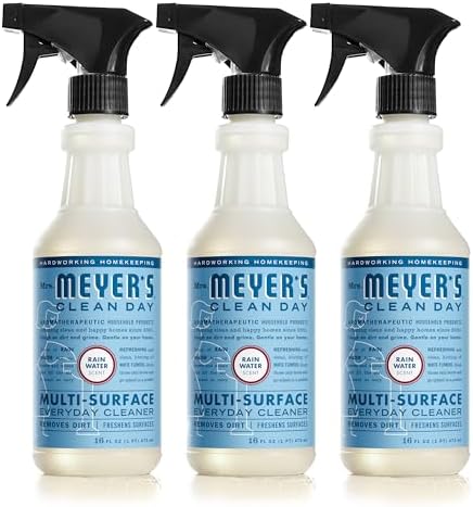 MRS. MEYER'S CLEAN DAY All-Purpose Cleaner Spray, Rain Water, 16 fl. oz - Pack of 3