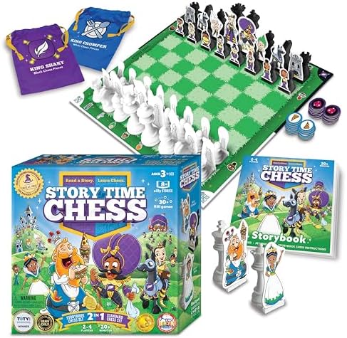 Story Time Chess - 2021 Toy of The Year Award Winner - Kids Chess Sets, Beginners Chess, Chess for Kids, Chess Game Toddlers, Learning Games for Kids, Chess for Beginners, No Stress Chess Game
