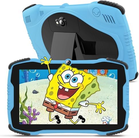 Kids Tablet 7 inch Tablet for Kids 3-7 32GB Toddler Tablets with WiFi Case, Kids Android Tablet Installed Lots of Contents Parent Controls Tablet for Kids Toddlers Boys Girls