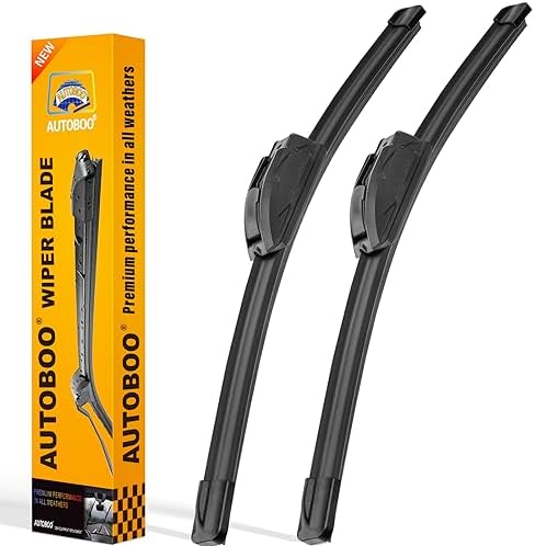 AUTOBOO 26" and 18" Windshield Wipers Blades (Pack Of 2),OEM Quality Premium All-Seasons Wiper blades,Stable and Quiet Armor wiper blades