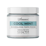 Living Well with Dr. Michelle Remineralizing Tooth Powder | Fluoride-Free Formula with Hydroxyapatite | Natural Cavity Prevention & Remineralization | Safe & Natural Ingredients | Cool Mint Flavor