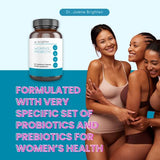 Dr. Brighten Women’s Probiotic - Probiotics, Prebiotics with Antioxidants & Sunfiber for Healthy Hormones, Balanced Female Microbiome, Ovaries and Immune Health - 60 Capsules