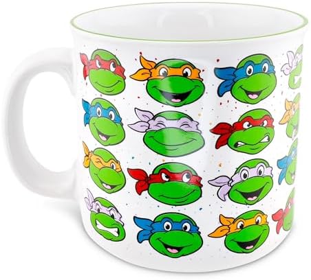 Teenage Mutant Ninja Turtles Portraits Ceramic Camper Mug | Holds 20 Ounces