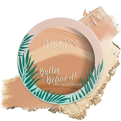 Physicians Formula Butter Believe it! Pressed Powder Creamy Natural | Dermatologist Tested, Clinicially Tested
