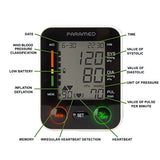 PARAMED Automatic Wrist Blood Pressure Monitor: Blood-Pressure Kit of Bp Cuff + 2AAA and Carrying case - Irregular Heartbeat Detector & 90 Readings Memory Function & Large Display