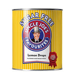 UNCLE JOE'S Suger Free Lemon Drops 120G Tin Pack of 1