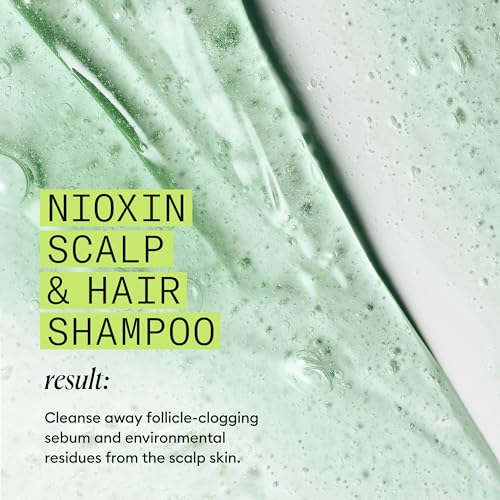 Nioxin Scalp + Hair Thickening System 2 Shampoo, For Natural Hair with Progressed Thinning, 33.8 fl oz (Packaging May Vary)