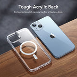 ESR for iPhone 14 Case/iPhone 13 Case, Compatible with MagSafe, Shockproof Military-Grade Protection, Magnetic Phone Case for iPhone 14/13, Classic Hybrid Case (HaloLock), Clear