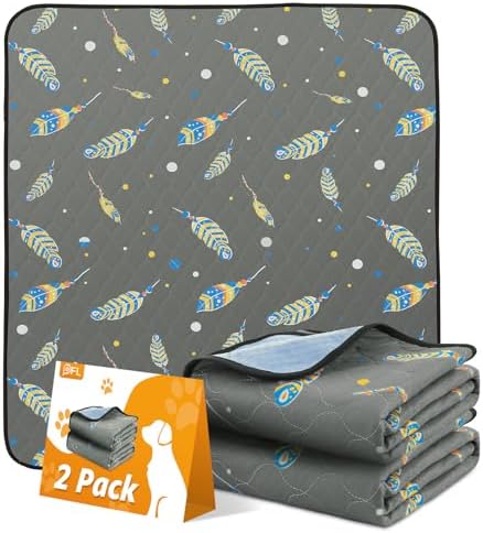 Washable Pee Pads for Dogs: 2 Pack Reusable Puppy Pads, Reusable Pee Pads Waterproof & Leakproof Puppy Pad, Non-Slip Whelping Pee Pads & Potty Training Pad for Floor, Playpen,Crate, Couch, 36x36 Inch