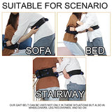 Leetye Mei Gait Belt Transfer Belts for Seniors with 3 Handles and Leg Strap, Gate Belt for Elderly Lift Belts with Function Prevents Patient from Shifting More Effectively