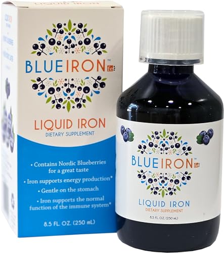 Liquid Mineral Supplement, Iron, Nordic Blueberries, Full of Beneficial antioxidants