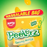 Amos Peelable Mango Candy, Peelerz Gummy Mango Peeling Candy,Resealable 2.19oz Bag (Pack of 3)