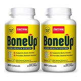Jarrow Formulas BoneUp - 360 Capsules, Pack of 2 - Micronutrient Formula for Bone Health - Includes Natural Sources of Vitamin D3, Vitamin K2 (as MK-7) & Calcium - 360 Total Servings