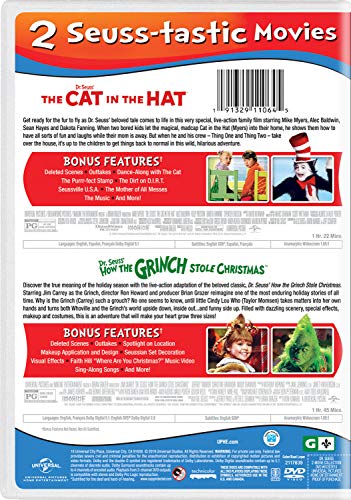 Dr. Seuss' The Cat in the Hat / Dr. Seuss' How the Grinch Stole Christmas 2-Movie Collection [DVD]