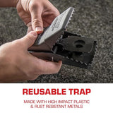 TOMCAT Rat Snap Trap, 1 Rat Size Trap - Reusable - Effectively Kill Rats - Ideal for Home and Farm Use