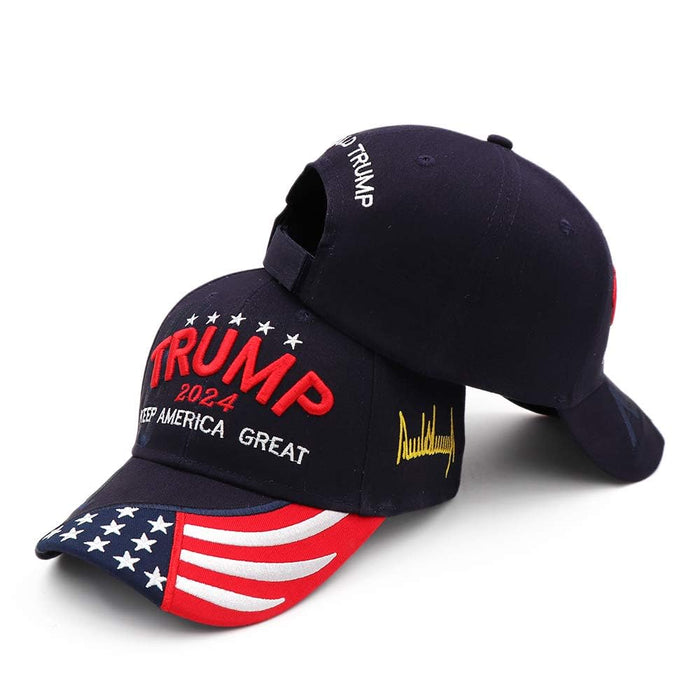 Engmoo Trump 2024 Hat Keep America Great Take America Back Hat with USA Flag Embroidery Adjustable Baseball Cap