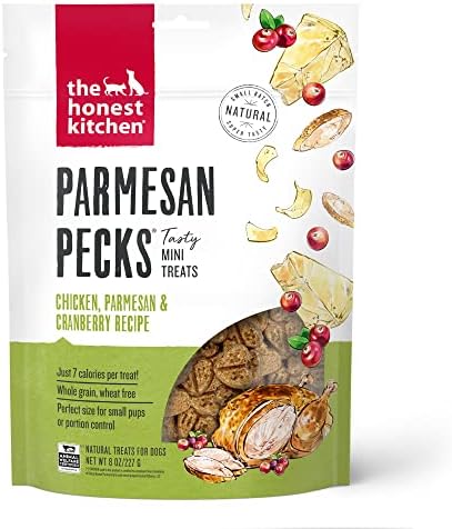 The Honest Kitchen Parmesan Pecks: Chicken, Parmesan & Cranberry Recipe, 8 oz Bag