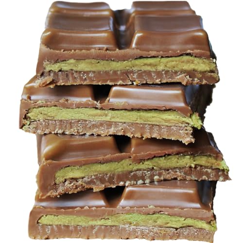 Dubai Crunchy Kunafa Chocolate Pistachio Bar, 3.53 oz Exclusive Luxury Dessert, Premium Dubai Knafeh Chocolate, Freshly Made Perfect for Gifting