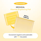 (Only Refill) Mediheal Vitamide Brightening Pad (100 Pads) - Radiance Boosting Pads for Clear, Illuminating Skin - Vegan Gauze Pad