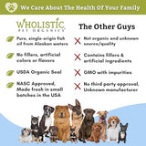 Wholistic Pet Organics Salmon Oil: Deep Sea Wild Alaskan Salmon Oil for Dogs and Cats - Natural Omega 3 Dog Fish Oil Supplement with EPA and DHA for Skin, Coat, Heart and Nervous System Health