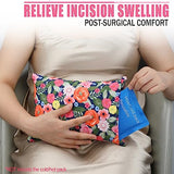 Pocket Tummy Pillow Hysterectomy Abdominal Pillows, Ice Pack Not Included, Small Portable Stomach Cushion After Surgery Endometriosis Post C-Section Gastric Lumpectomy Recovery Gifts for Women