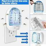 Bug Zapper Indoor, Electronic Fly Trap Insect Killer, Mosquitoes Killer Mosquito Zapper with Blue Lights for Living Room, Home, Kitchen, Bedroom, Baby Room, Office(6 Packs)