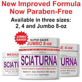 NUTURNA Sciatica Nerve Cream - Maximum Strength Comfort Cream for Feet, Hands, Legs, Toes, Back - Natural Ultra Strength Arnica, MSM, Menthol, Soothing Comfort, Medium 2 Oz