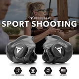 Decibullz - Custom Molded Earplugs, 31dB Highest NRR, Comfortable Hearing Protection for Shooting, Travel, Swimming, Work and Concerts (Black)