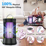 AICase 2pcs Portable USB Electronic Rechargeable Mosquito Killer Lamp/Bug Zapper for Summer Trip,Outdoor Camping,Patio,Home and Garden,Mosquito Trap Indoor,Moth Trap/Bug Killer/Mosquito Killer Light