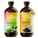 Serene Herbs Soursop Bitters & Black Seed Bitters Package: Experience Holistic Wellness with Natural Essence