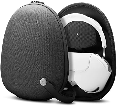 Spigen Klasden Designed for Airpods Max Carrying Travel Case Pouch Bag - Charcoal Gray [Compatible with Smart Case for Sleep Mode]