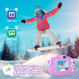 Kids Camera Digital Camera for Girls Age 3-8, 1080P Toddler Camera for Kids with 32GB SD Card, Toddler Girls Toys Age 6-8, Kids Christmas Birthday Gifts for Girls