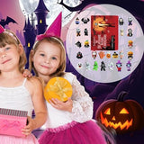 Halloween Advent Calendar 2024, 24 Day Halloween Countdown Calendar, Contains 24 Gifts Dolls, Nightmare Before Christmas Advent Calendar, Scary Halloween Doll Collectible Horror Figures Gift (Red)