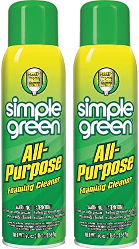 Simple Green All-Purpose Foaming Aerosol Cleaner, All-Purpose Cleaning and Degreasing, 20 Oz (Pack of 2)